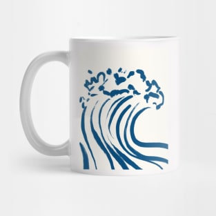 Big Wave Blue Abstract Mug